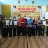 BEBAS BAB SEMBARANGAN. Bupati H Acep Purnama SH MH pada saat menghadiri acara deklarasi ODF di 6 desa di Kecamatan Pancalang, kemarin (13/1).