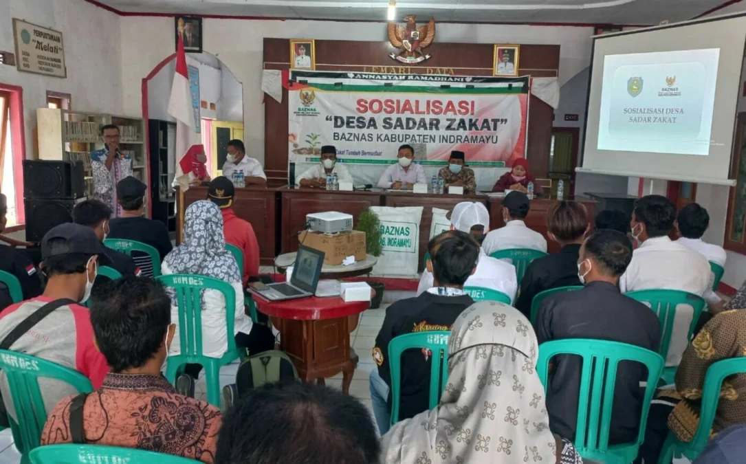 SOSIALISASI. Baznas Kabupaten Indramayu melakukan sosialisasi program Desa Sadar Zakat di Kecamatan Kedokanbunder. Desa Kedokanbunder dan Kedokanbunder Wetan akan menjadi desa percontohan desa sadar zakat.