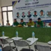 TINGKATKAN KUALITAS. Asisten Daerah Bidang Pemerintahan dan Kesra Kabupaten Cirebon, H Asdullah saat mengisi Workshop Sistem Informasi Manajemen Madrasah/Sekolah, meminta agar guru bisa menjadi peneliti dan pendidik masyarakat.