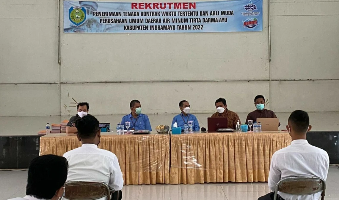 SELEKSI. Perumdam TDA melakukan rekrutmen dengan melibatkan tim dari Akatirta Magelang. Akademi Akatirta Magelang merupakan spesialis perekrutan tenaga kerja PDAM.