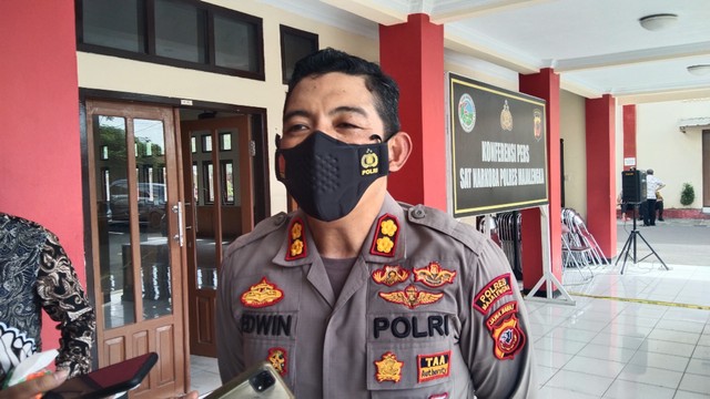 DILARANG. Kapolres Majalengka AKBP Edwin Affandi menjelaskan main hakim sendiri bisa terjerat pasal pidana.