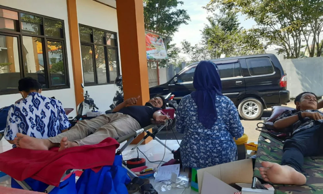 Warga Gegunung Antusias Donor Darah