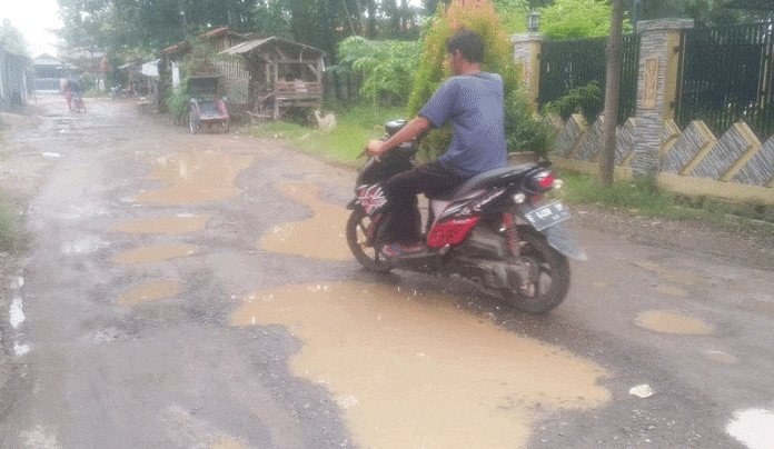 Rusak Parah, Warga Barisan Losari Minta Perbaikan Jalan