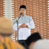 Gubernur Jawa Barat Ridwan Kamil saat menghadiri Penutupan Pengajian Rutin Jumat Wage Pondok Pesantren Lirboyo V di Desa Tegalaren, Kecamatan Ligung, Kabupaten Majalengka, Jumat (4/3/2022). (Foto: Adam/Biro Adpim Jabar)