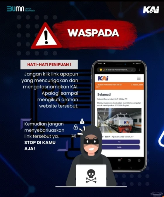 Waspada penipuan promo KAI