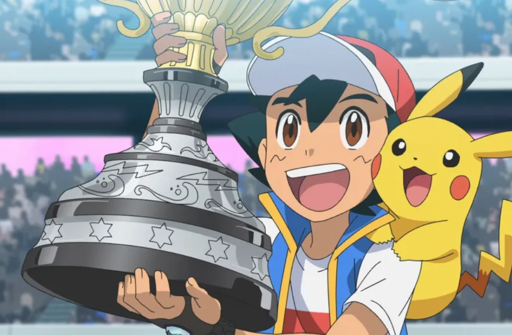 Ash Ketchum and Pikachu on Pokemon Animation