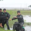 UJIAN. Kaderisiasi UKT Pagar Nusa Krangkeng, Indramayu diikuti 60 peserta dari kalangan santri putra dan putri Pondok Pesantren Assalafiyah dan remaja yang tinggal di sekitar pondok.