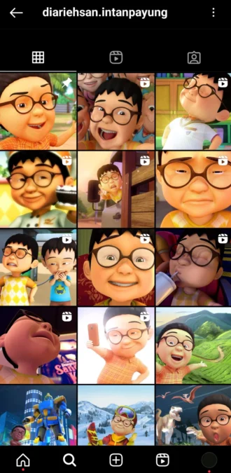 Tampilan Instagram Ehsan Upin dan Ipin .Ehsan Upin dan Ipin Punya Instagram Followersnya Lebih Dari 100 Ribu, Keren Banget Loh!