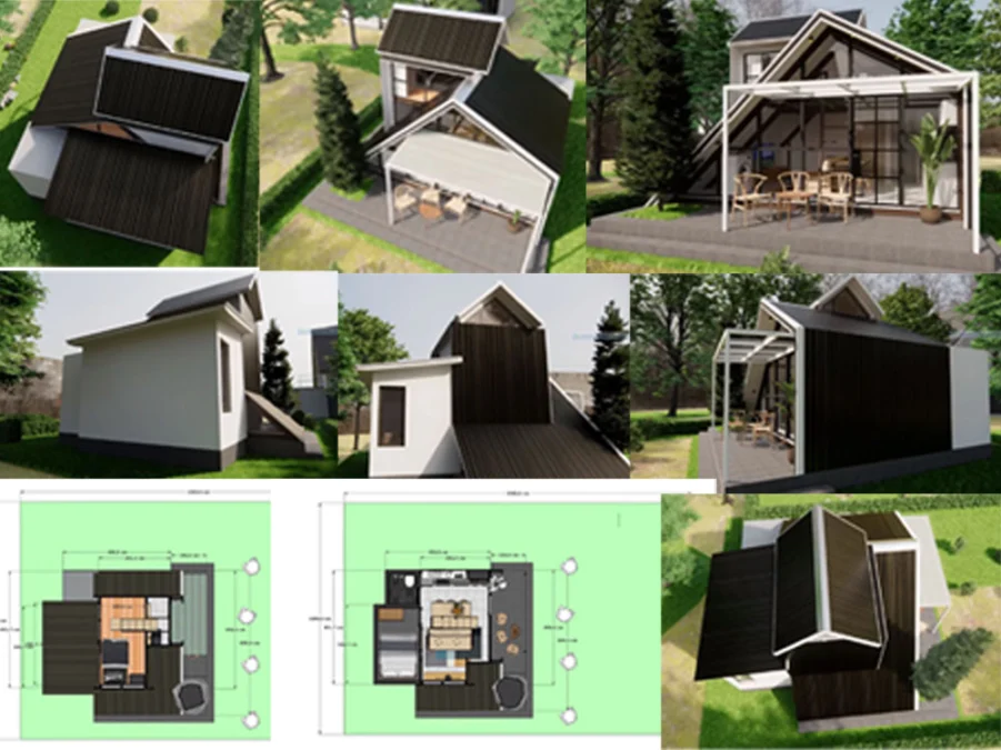 Keren ! Rumah Segitiga Unik yang Memiliki Segudang Kelebihan Ini Memiliki Ukuran 5x4 Meter