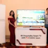 TV LG. Ini dia penampakan LED 4K Hospitality Smart TV LG yang menjadi fokus bisnisnya di tahun 2023. FOTO: ASEP SAEPUL MIELAH/RAKCER.ID