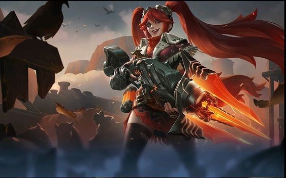 Salah satu Skin dari Layla Hero Mobile Legends. Foto: pinterest