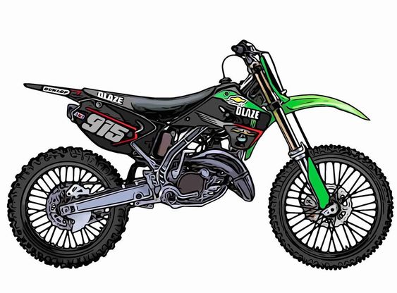 Ilustrasi dari Motor Trail yang Pernah Dibuat oleh Kawasaki, Namun kali ini Kawasaki Rilis KLX 150 SM di Indonesia. Foto: pinterest