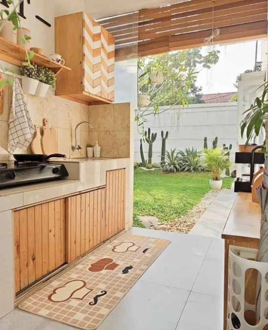 desain dapur outdoor minimalis