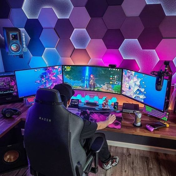 Surganya Gamers ! Rekomendasi 10 Desain Interior Kamar Gaming Dijamin Bikin Betah Dirumah