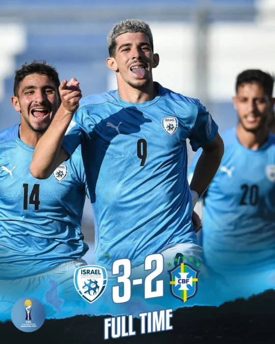 Israel U-20 Menang Lawan Brasil U-20 di Piala Dunia U-20 dengan Skor 3-2. Foto: twitter.com/idextratime