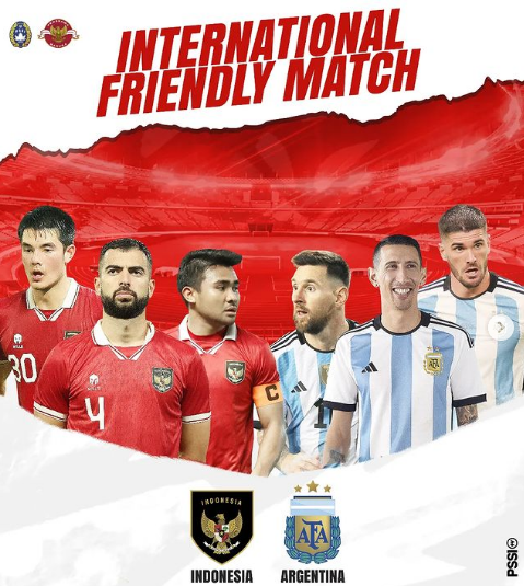 RCTI yang akan Menjadi Pemegang Hak Siar Secara Resmi untuk Menyiarkan Pertandingan Indonesia vs Argentina. Foto: instagram.com/pssi