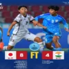 Hasil Jepang vs India di Piala Asia U-17 2023