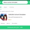 Game animasi sakura school