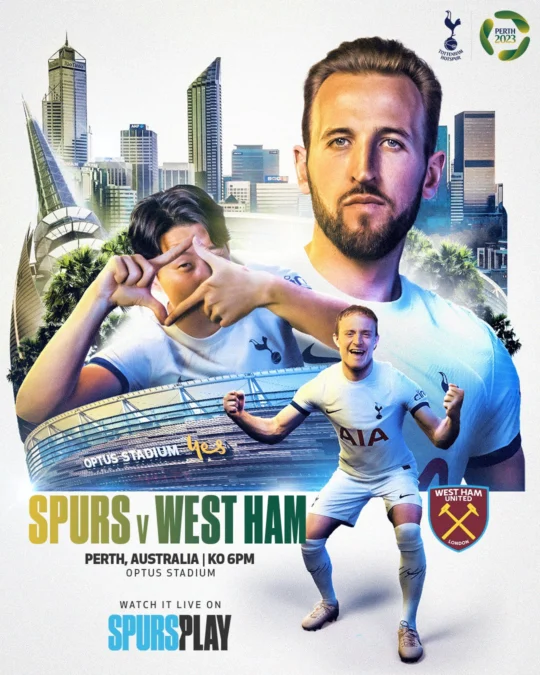 Tottenham Hotspur vs West Ham United di friendlies match