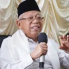 KUNJUNGI. Wakil Presiden RI, Prof Dr KH Ma'ruf Amin bakal berkunjung ke Cirebon, Jumat dan Sabtu (25-26/8/2023). Didampingi sang istri, Hj Wury Ma’ruf Amin, kedatangan orang nomor dua di Indonesia ini bakal temui dua pimpinan pondok pesantren tertua di Cirebon. FOTO : IST/RAKYAT CIREBON