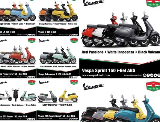 Yuk Intip Daftar Harga Vespa Matic Yang Naik di Bulan Agustus 2023