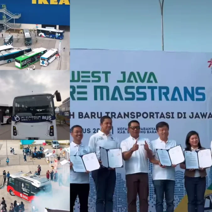 Ridwan Kamil Resmikan BRT Listrik, Transportasi Massal Ramah Lingkungan 2023