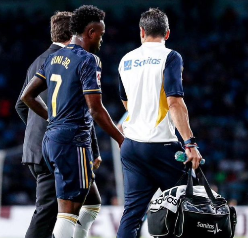 Lagi ! Real Madrid harus Kehilangan Pemain Pilarnya Musim 2023/24: Vinicius Junior Cedera Hamstring