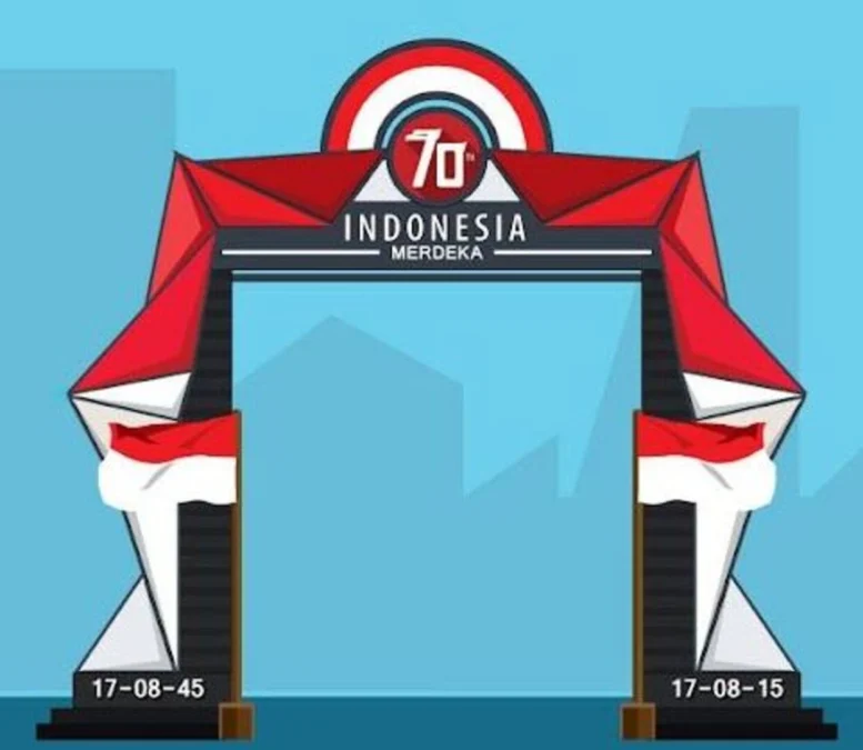 Contoh Desain Gapura 17 Agustus HUT RI ke78