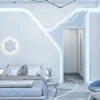 Desain kamar futuristik