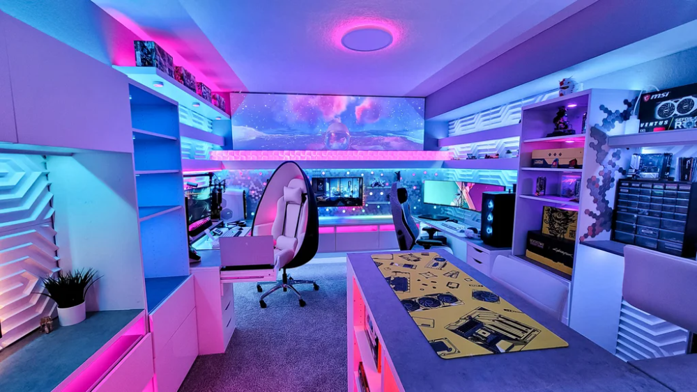 ide untuk kamar cowok gamers