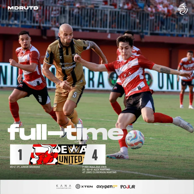 Hasil Madura United vs Dewa United