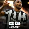 hasil newcastle united vs crystal palace