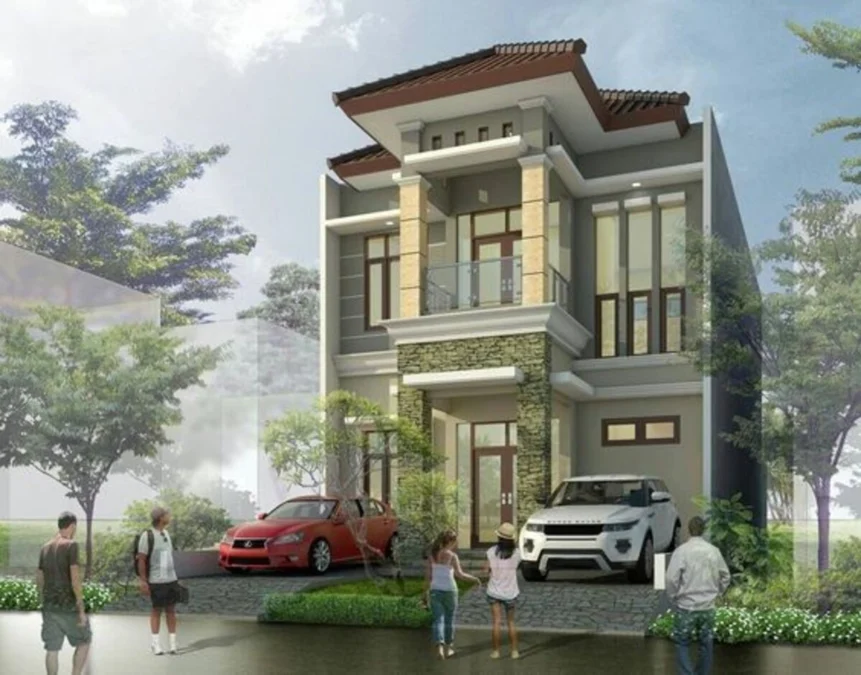 Inspirasi Desain Rumah Minimalis Modern 2 Lantai Type 45 Yang Bisa Kamu Tiru!