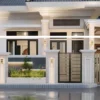 pagar rumah mewah minimalis modern