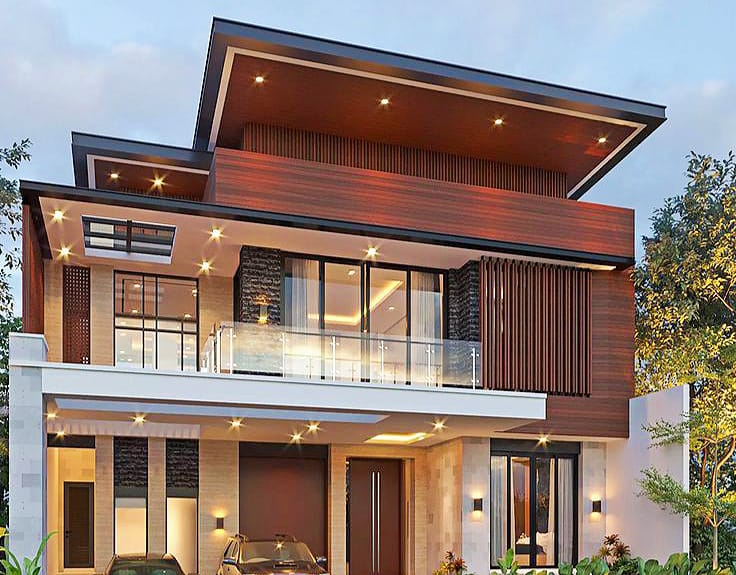 desain rumah minimalis modern mewah 2 lantai