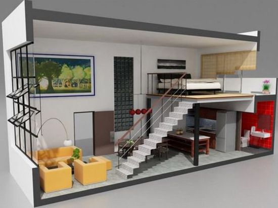 desain lantai mezzanine