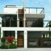 Inspirasi Rumah Minimalis Modern 2 Lantai Dengan Rooftop Yang Kekinian