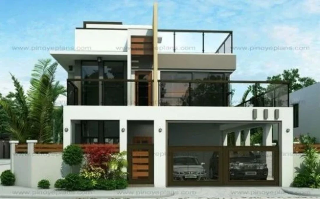 Inspirasi Rumah Minimalis Modern 2 Lantai Dengan Rooftop Yang Kekinian