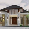 Rumah modern simple 1 lantai yang estetik