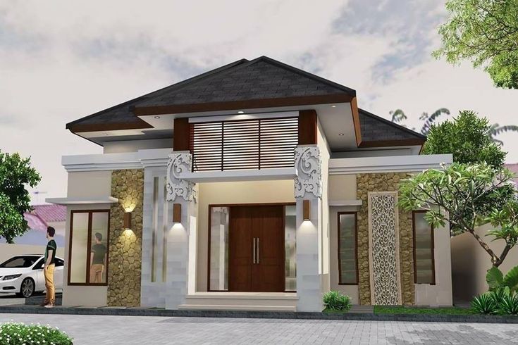 Rumah modern simple 1 lantai yang estetik