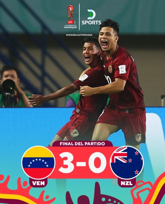 hasil timnas venezuela u-17 vs selandia baru u-17.