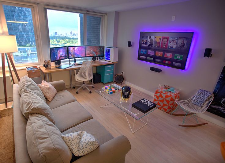 inspirasi desain kamar gaming minimalis