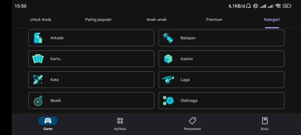 genre game yang ada di Play Store