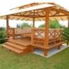 Model Gazebo Minimalis di Depan Rumah yang Cocok untuk Tempat Ngumpul Bareng Keluarga