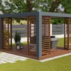 Desain gazebo baja ringan unik