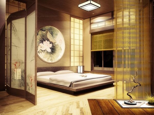 Desain interior kamar ala Jepang