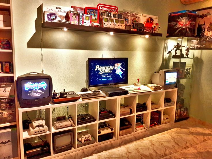 desain kamar gaming nuansa retro