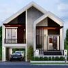 desain fasad rumah minimalis split level