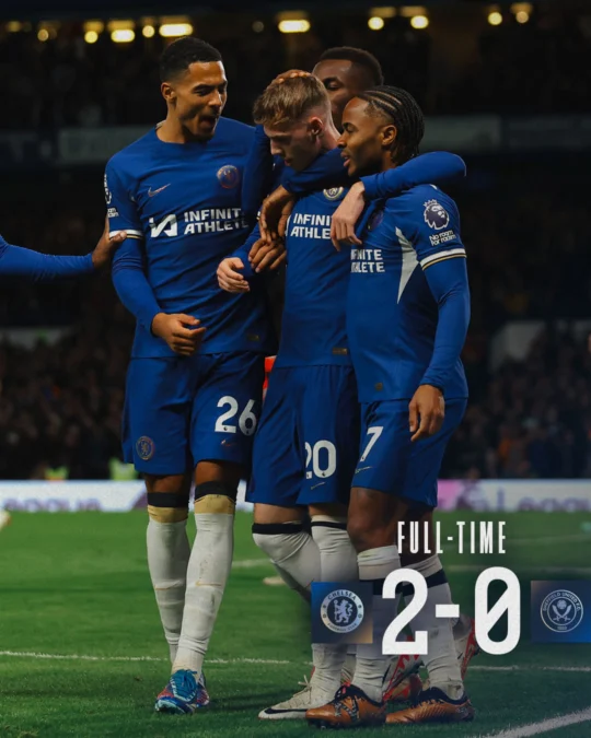 hasil Chelsea vs Sheffield United