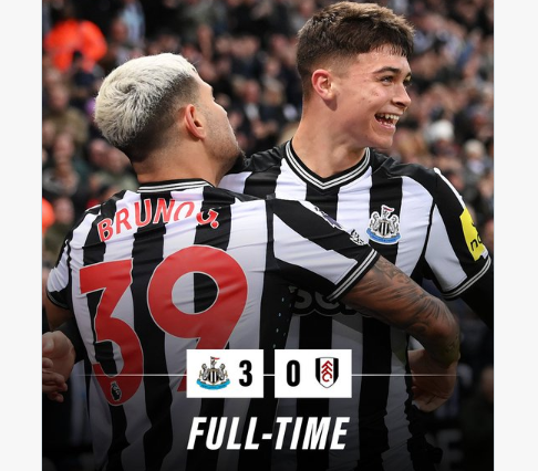 hasil newcastle united vs fulham